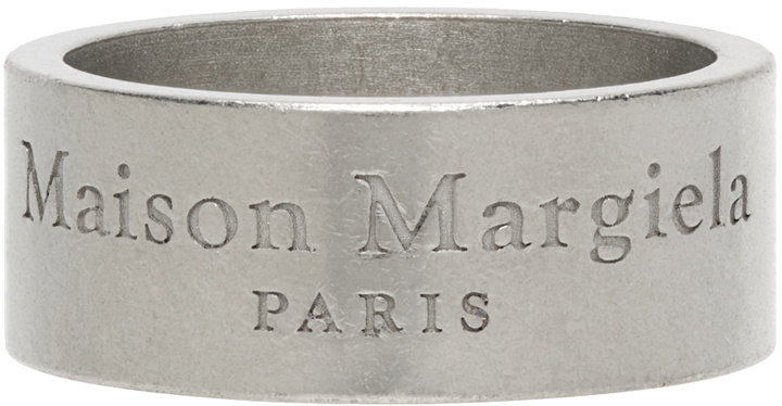 Photo: Maison Margiela Silver Large Logo Ring