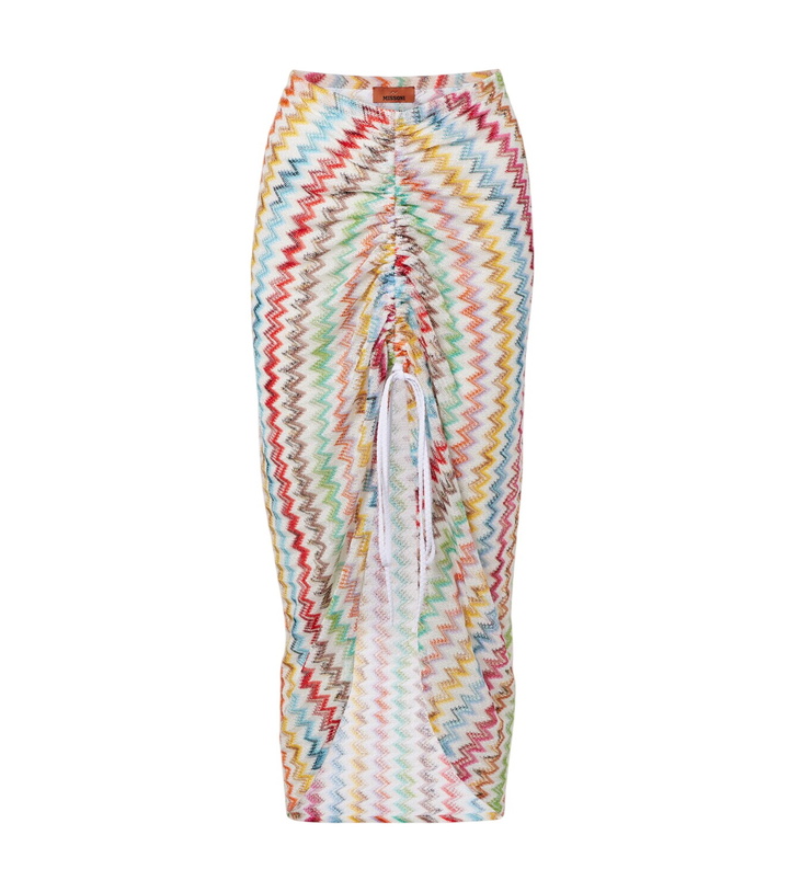 Photo: Missoni Zigzag asymmetric midi skirt