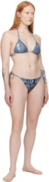 Acne Studios Indigo Trompe-l'œil Bikini