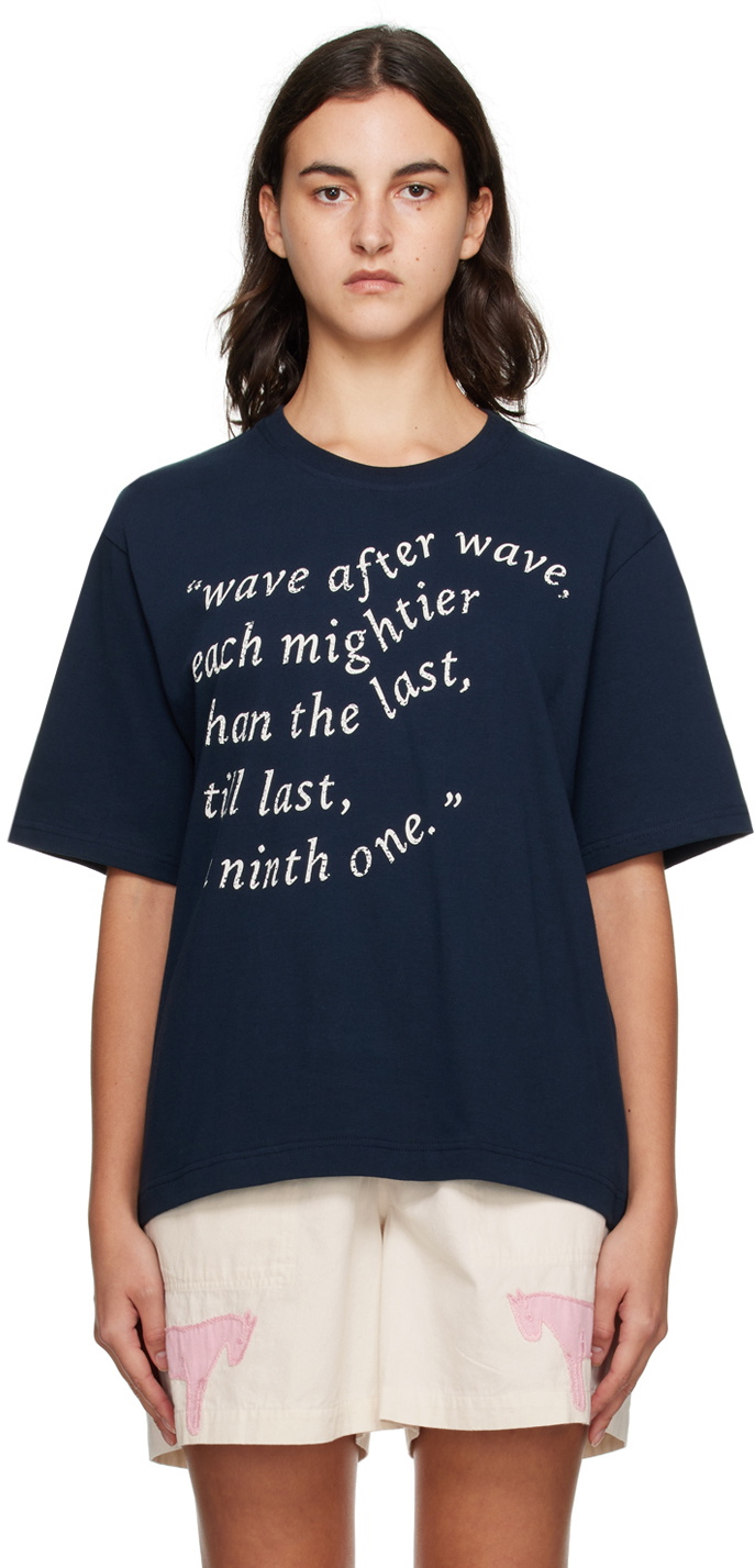 S.S.Daley Navy Waves T-Shirt
