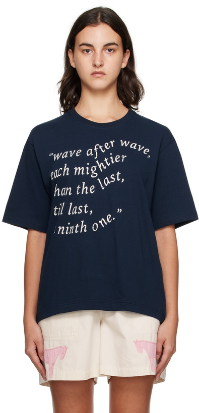 Photo: S.S.Daley Navy Waves T-Shirt