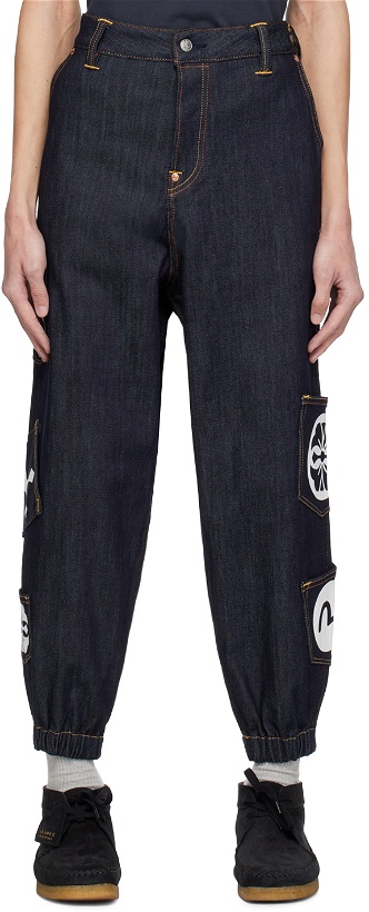 Photo: Evisu Indigo Multi-Pocket Jeans