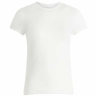 SKIMS Women's Sheer Cotton Crewneck Standard T-Shirt in Snow