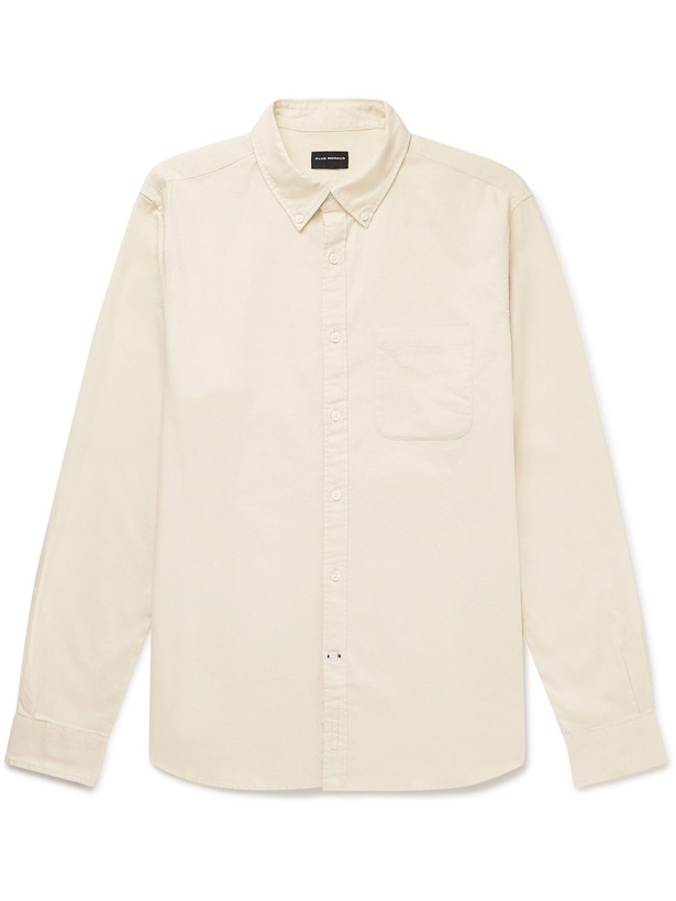 Photo: Club Monaco - Button-Down Collar Stretch Linen, Cotton and Lyocell-Blend Shirt - White