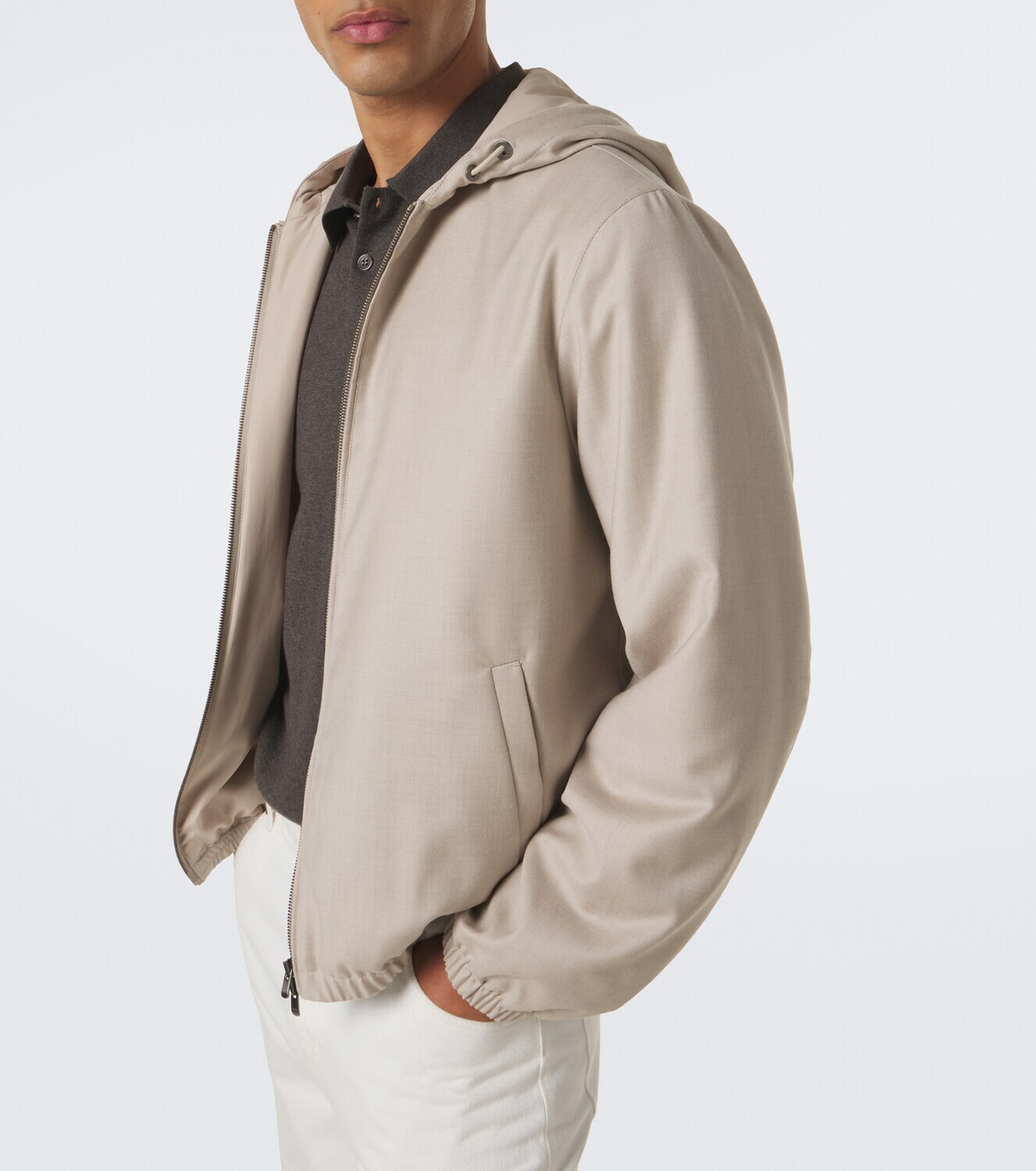 Agnona Hooded wool jacket