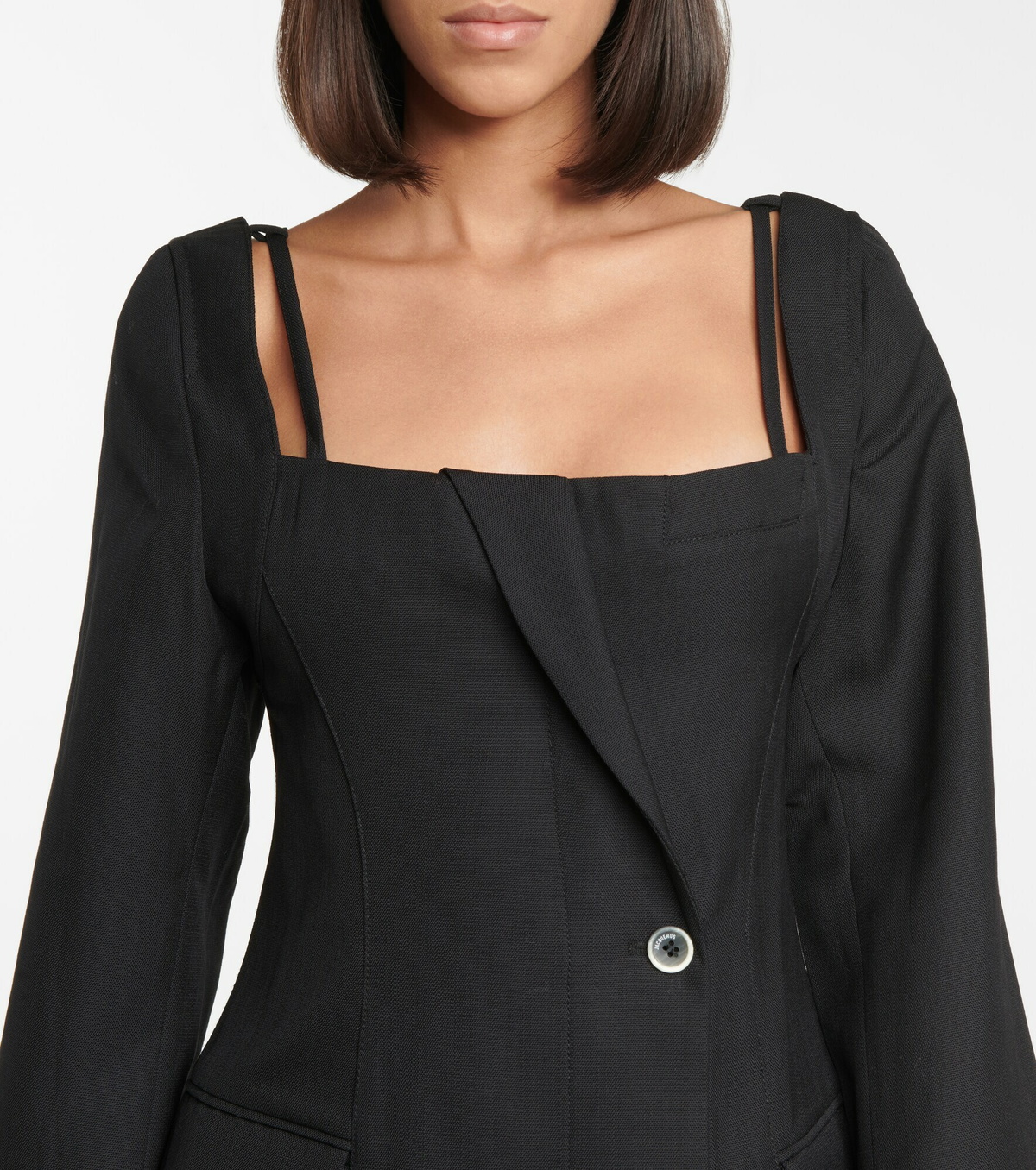 【Jacquemus】 La Robe Maniuバージンウールミニドレス Jacquemus - La Robe Maniu wool minidress Jacquemus