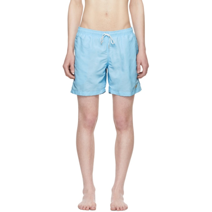 Photo: Bather Blue Solid Swim Shorts