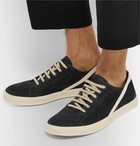 Rick Owens - Geothrasher Leather-Trimmed Suede Sneakers - Men - Black