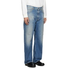 MM6 Maison Margiela Blue Straight-Leg Jeans