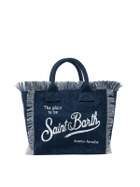 MC2 Saint Barth Indigo Cotton Canvas Colette Handbag