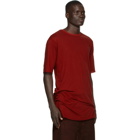 Boris Bidjan Saberi Red Cashmere Tight Fit T-Shirt