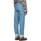 Dries Van Noten Blue Panthero Jeans