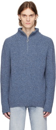 A.P.C. Blue Bing Turtleneck