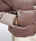 Bogner Oliva velvet down jacket