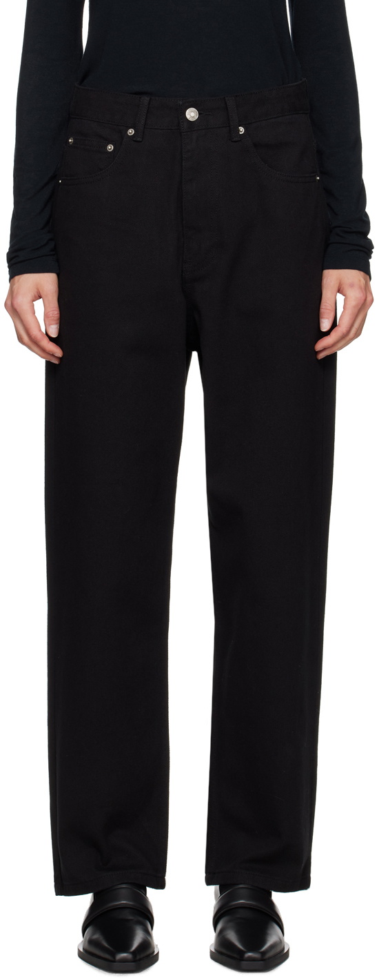 LE17SEPTEMBRE Black Cinch Strap Jeans