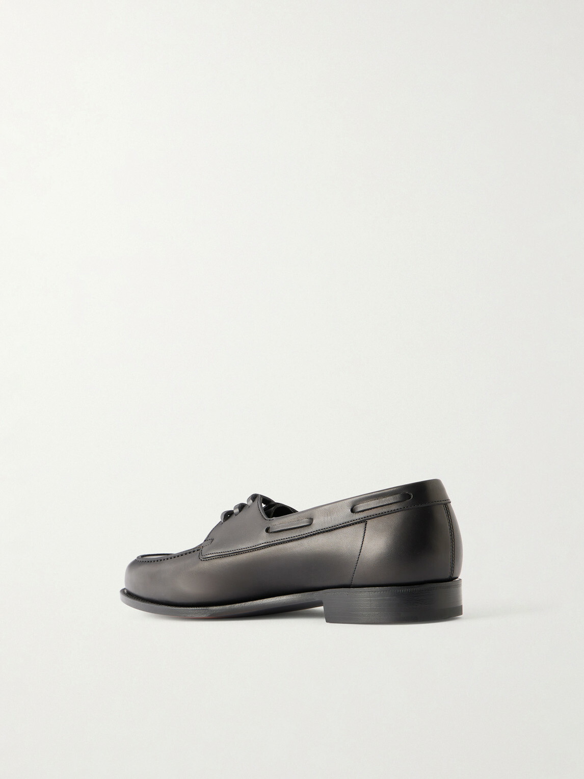 Edward Green - Saltash Leather Boat Shoes - Black