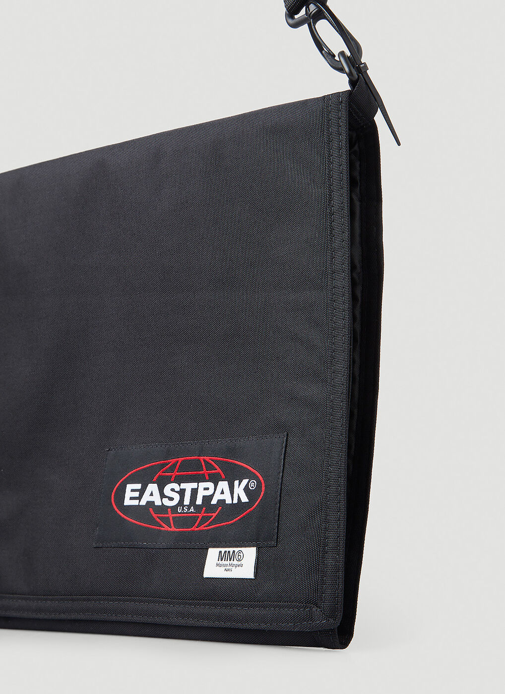 x Eastpak Crew XL Shoulder Bag in Black MM6 Maison Margiela