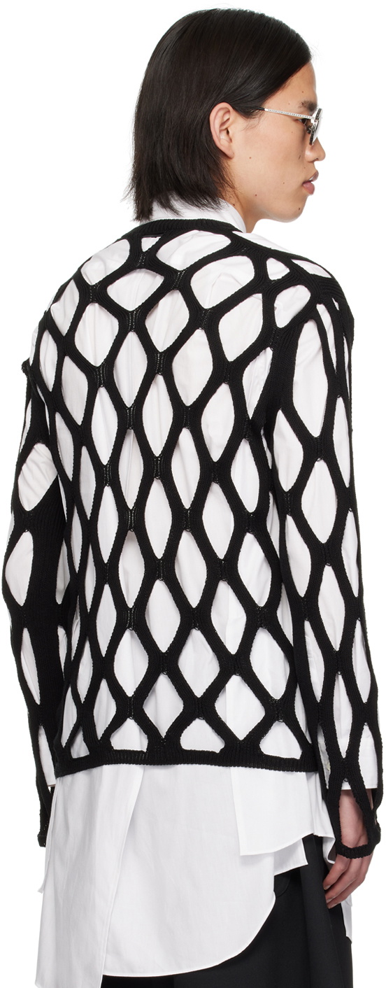 Black Comme des Garçons Black Cutout Sweater