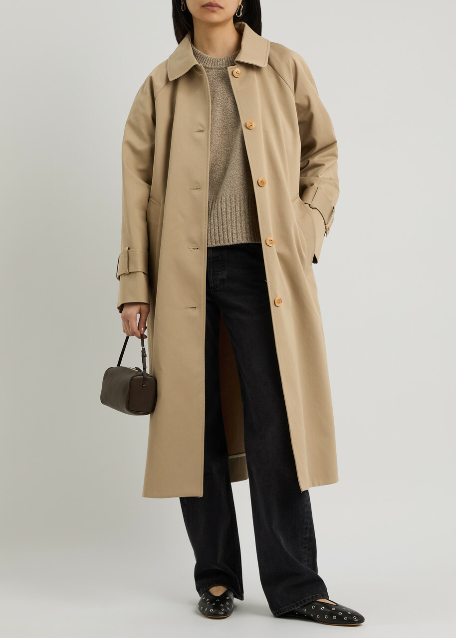 Skall Studio Macy Cotton-twill Coat Beige