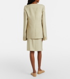 Calvin Klein Collection Lunas wool midi skirt