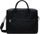 BOSS Black Logo Leather Document Briefcase