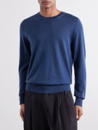 Mr P. - Wool Sweater - Blue