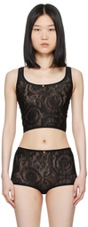 Versace Underwear Black Sheer Tank Top