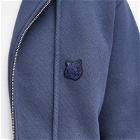 Maison Kitsuné Men's Bold Fox Head Patch Zip Hoodie in Ink Blue
