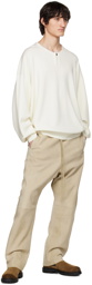 Fear of God Beige Relaxed Leather Pants