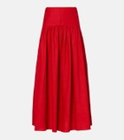 Staud Procida linen maxi skirt
