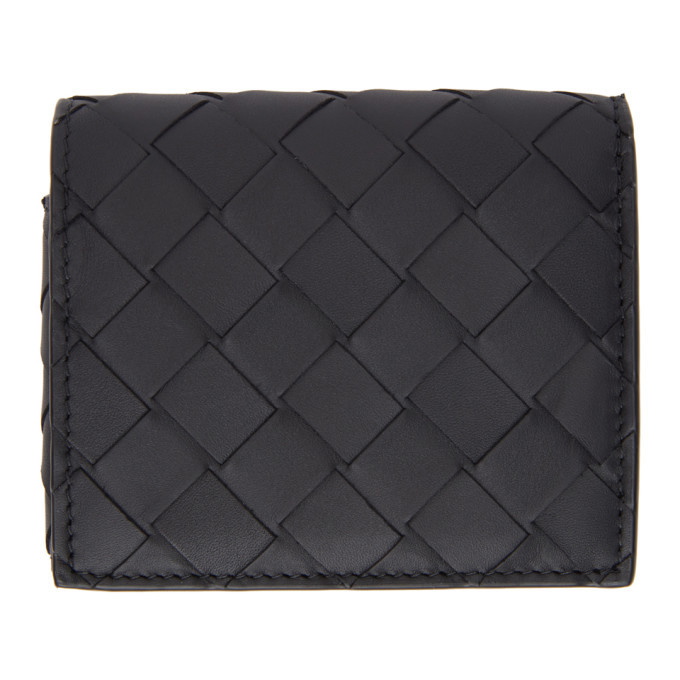 Photo: Bottega Veneta Black Intrecciato Bifold Wallet