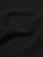 Theory - Damian Ribbed Cotton-Blend T-Shirt - Black
