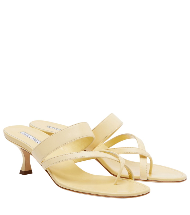Photo: Manolo Blahnik Susa leather thong sandals