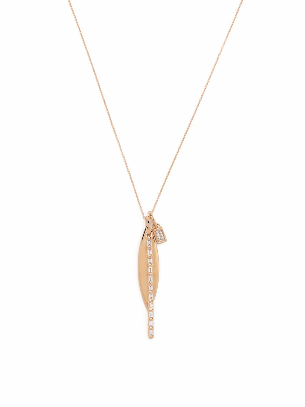 Dana Rebecca Designs 14K Rose Gold Sadie Pearl Diamond Charm Necklace ...