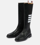 Thom Browne - Leather knee-high boots