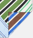 Loewe Striped silk twill scarf