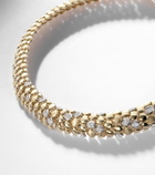 Rainbow K Blossom 14kt gold necklace with diamonds