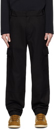 GR10K Black Shank Structured Cargo Pants