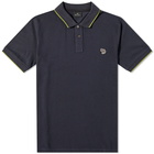 Paul Smith Men's Regular Fit Zebra Polo Shirt in Navy