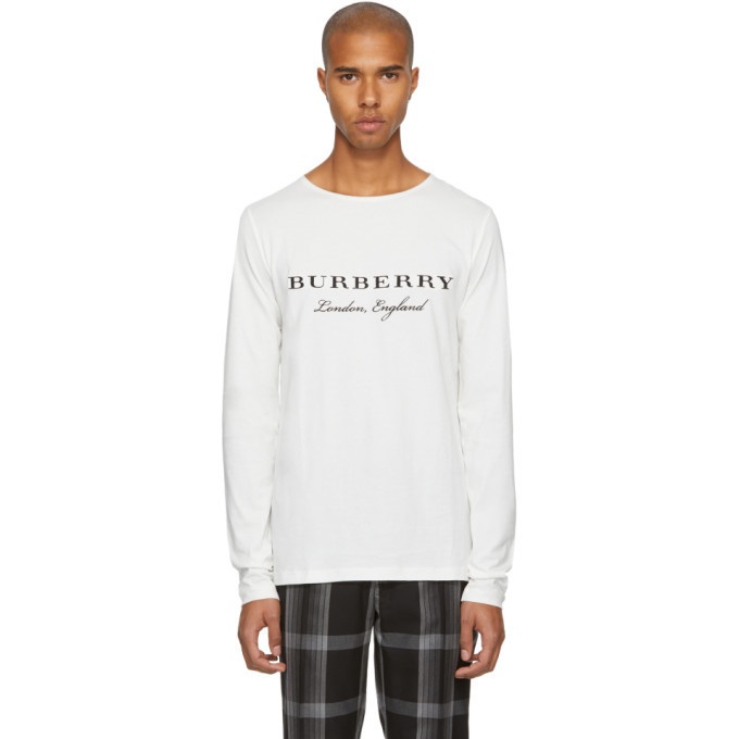 Photo: Burberry Off-White Long Sleeve Tunley T-Shirt