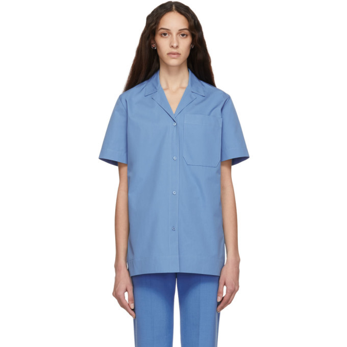 Kwaidan Editions Blue Poplin Uniform Shirt Kwaidan Editions