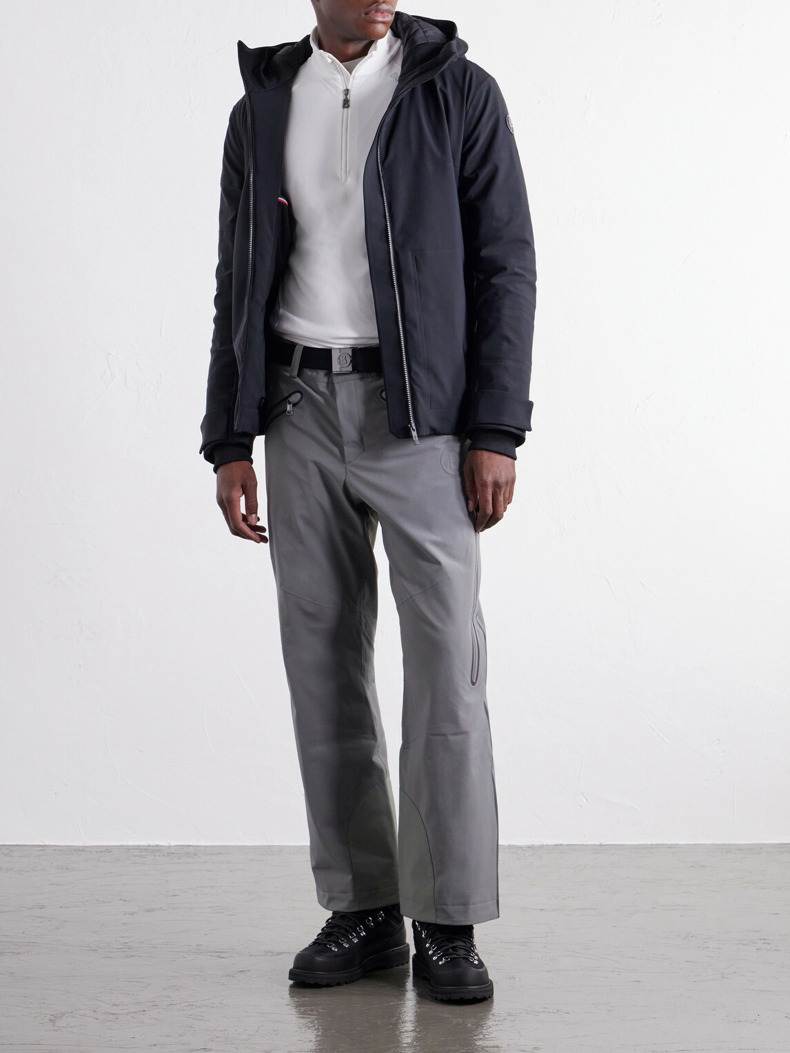 BOGNER - Harry Stretch-Jersey Half-Zip Ski Mid-Layer - Neutrals