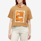 Rejina Pyo Women's Quinn Logo Patch T-Shirt in Beige