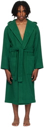 Tekla Green Hooded Bathrobe