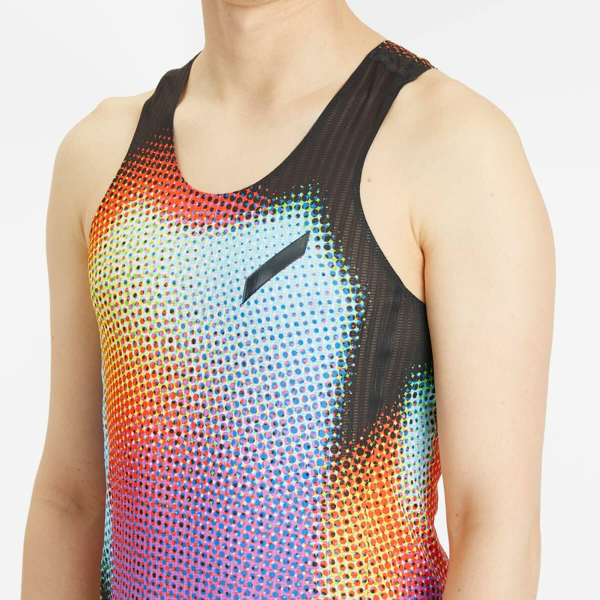 SOAR Men's Race Vest in Black Rainbow Dot