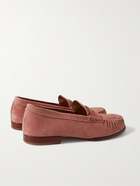 TOD'S - Suede Penny Loafers - Pink