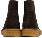 A.P.C. Brown Theodore Chelsea Boots