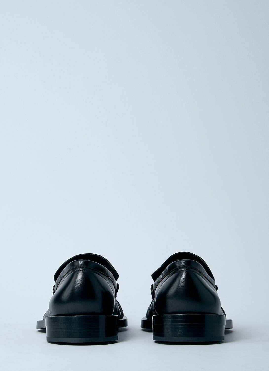 Jil Sander Ruched Leather Loafers