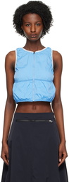 TheOpen Product Blue Shirring Vest