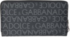 Dolce & Gabbana Gray Jacquard Wallet